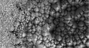 A single sample, captured with different amounts of contrast from separate detectors. From Covalent Metrology's Covalent Academy webinar #18, "Expert Lessons on Electron and Ion Beam Imaging and Interpretation"