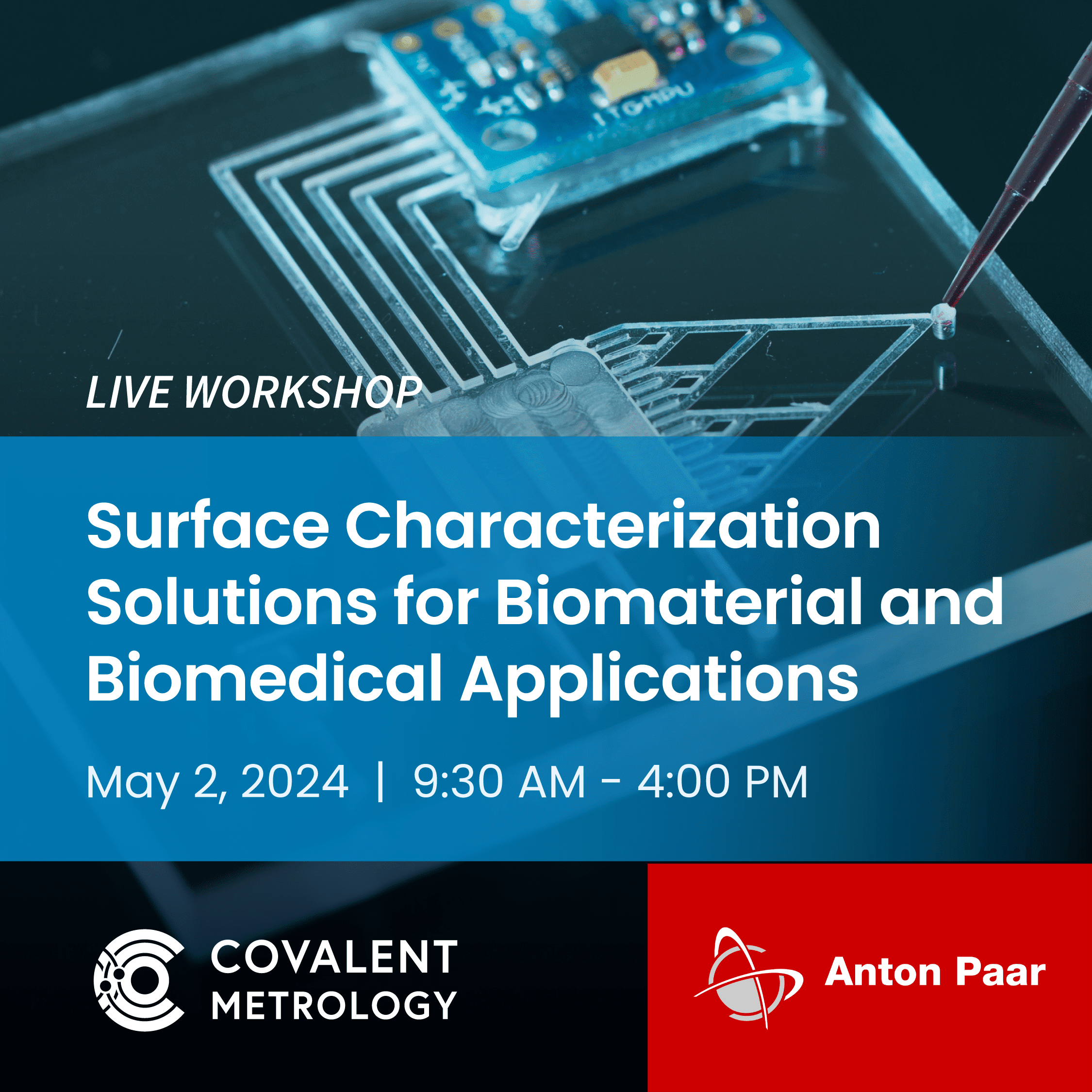 Surface Characterization Solutions for Biomaterial and Medical Applications