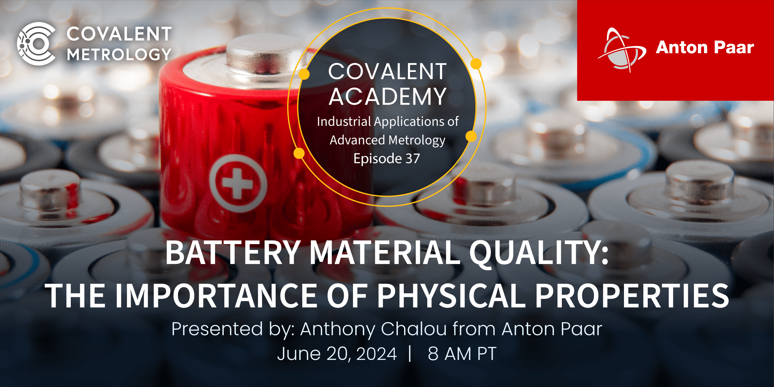Battery Material Quality: The Importance of Physical Properties - 1.9:1 Webinar Image